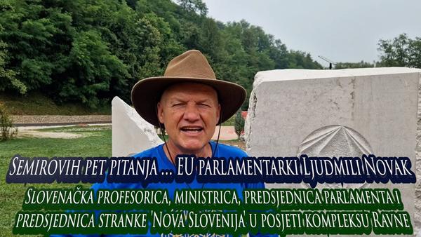 Semirovih pet pitanja EU parlamentarki Ljudmili Novak