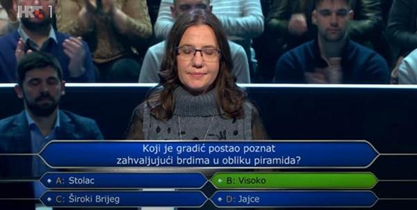 BOSANSKE PIRAMIDE PONOVO U HRVATSKOM KVIZU „MILIJUNAŠ“ – „ODETE I UVJERITE SE, PAMETNOM JE DOSTA“