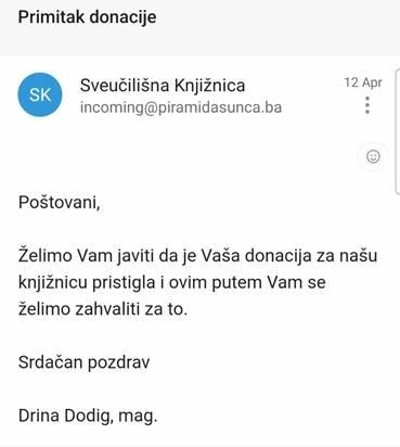NOVA VELIKA DONATORSKA KAMPANJA FONDACIJE: ŠKOLAMA, BIBLIOTEKAMA I OBRAZOVNIM USTANOVAMA U BIH PODIJELJENO PREKO 3300 KNJIGA