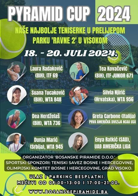 ŽRIJEB ZA ŽENSKI TENISKI TURNIR ‘PYRAMID CUP 2024’