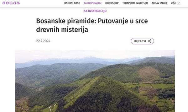 SLOVENAČKI MAGAZIN „SENSA“ DONOSI SJAJNU PRIČU O BOSANSKOJ DOLINI PIRAMIDA