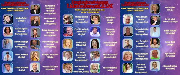 REGIONALNI SUSRET ‘LIDERA SVJESNOSTI 2024’ OD 15.-18.08.2024. U PARKU ‘RAVNE 2’