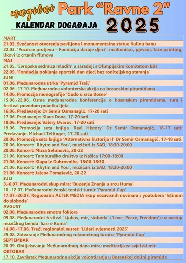 MEĐUNARODNI FESTIVAL U PARKU ‘RAVNE 2’ U 2025.