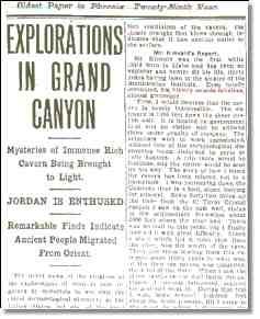 EXPLORATIONS IN GRAND CANYON