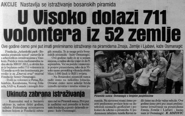 U Visoko dolazi 711 volonera iz 52 zemlje