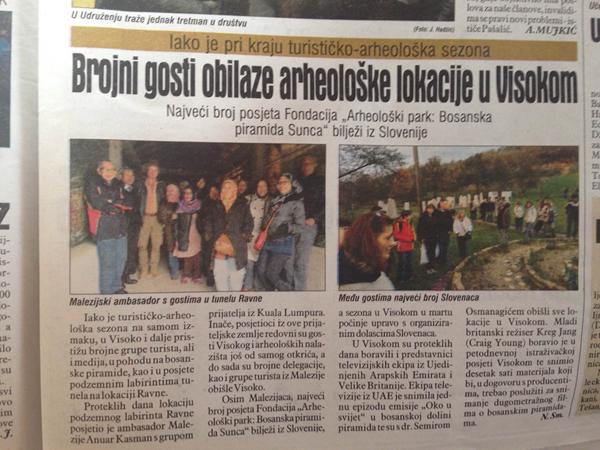 Brojni gosti obilaze arheološke lokacije u Visokom