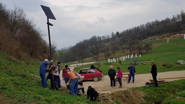FIRST SOLAR LIGHT LED LAMP IN BOSNIA INSTALLED IN PARK “RAVNE 2”