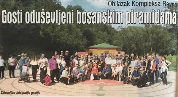 Dnevni Avaz 16.09.2019.: Gosti oduševljeni bosnskim piramidama