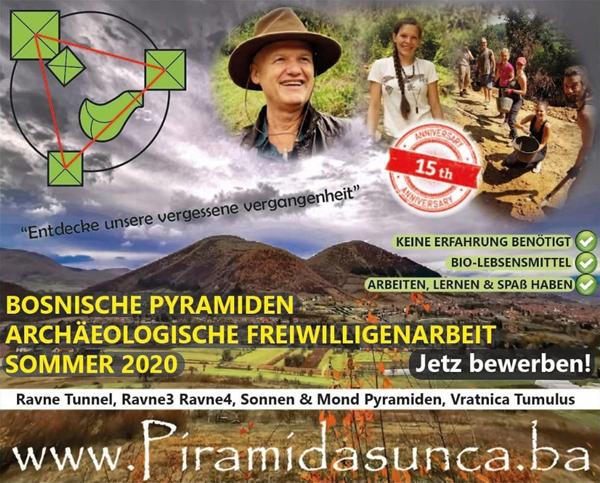 BOSNISCHE PYRAMIDEN ARCHAEO-FREIWILLIGEN ARBEIT SOMMER 2020