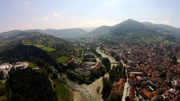 Bosnian Pyramid complex and Fojnica River