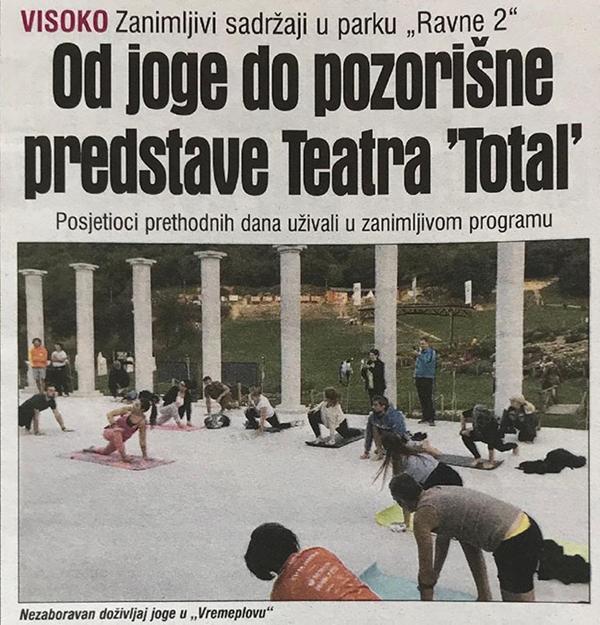 Od joge do pozorišne predstave Teatra „Total“