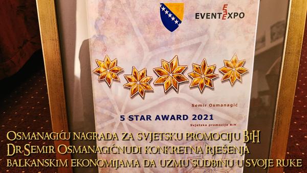 Osmanagiću nagrada za svjetsku promociju BiH