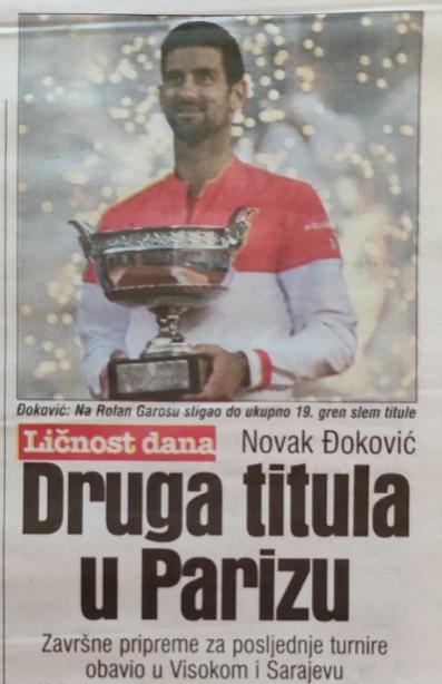 Press clipping – Dnevni Avaz 15.juni 2021.