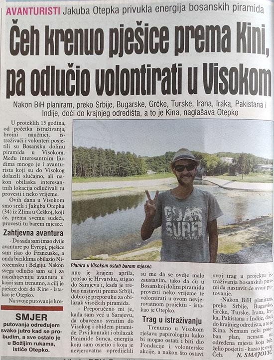 Press clipping – Dnevni Avaz 09.07.2021.