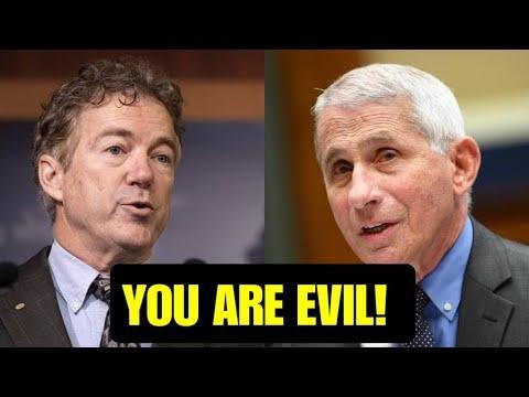 “YOU SHOULD BE IN JAIL, YOU CREATED THE VIRUS” Rand Paul UNLEASHES on Dr Fauci in Congress